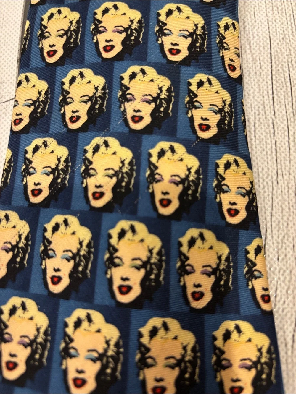 Andy Warhol pop art Marilyn Monroe silk vintage Tie